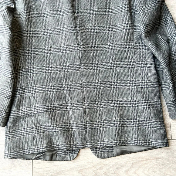 Vintage Cambridge O’ Connors Pure Wool Plaid  Blazer Union Made in Canada - Picture 15 of 15